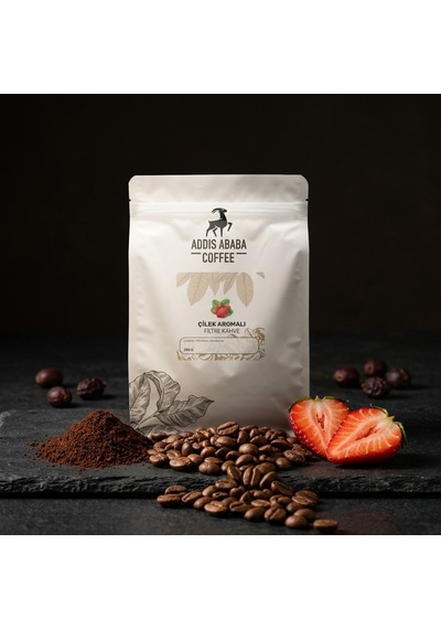 Addis Ababa Coffee - Çilek Aromalı Filtre Kahve - 250 Gr.