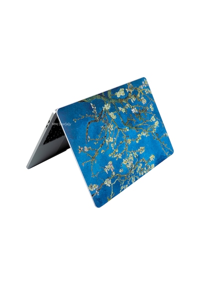 Apple Uyumlu MacBook Air M1 Kılıf Flower03nl Yapıştırma Laptop Koruyucu Kaplama Sticker A2337 İle AÇIK YEŞİL