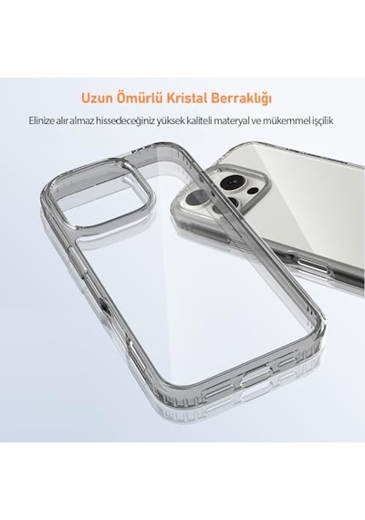 Pro Max İle Uyumlu Air Hybrid Darbe Emici Tpu Ve Pc Kılıf Diğer