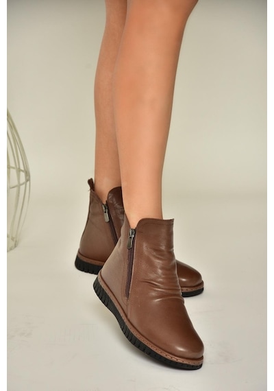 Fox Shoes T555366303 Kahverengi Hakiki Deri Comfort Ortopedik Taban Kadın Bot Kahverengi Fox Shoes T555366303 Kahverengi Hakiki Deri Comfort Ortopedik Taban Kadın Bot Kahverengi