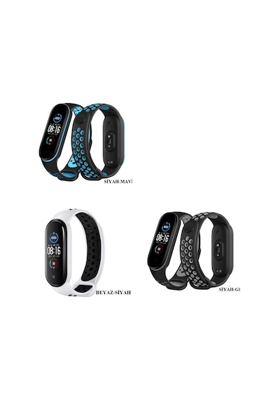 Xiaomi Mi Band 5 / 6 Kordon Nike Spor Delikli Kordon