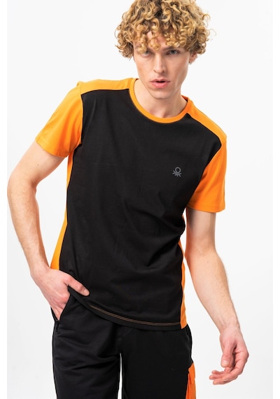 Benetton Bnt-m20452-23y Erkek T-shirt Bnt-m20452-r1534 Siyah