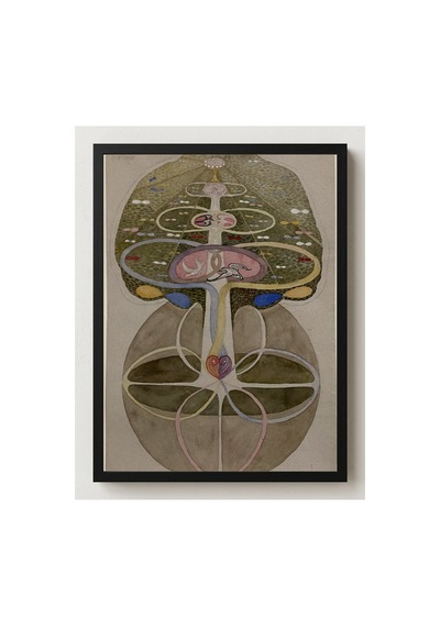 Hilma Af Klint Bilgi Ağacı No.1 Çerçevesiz Poster 30x42 Cm A3 Tablo Soyut Sanat Duvar Dekoru