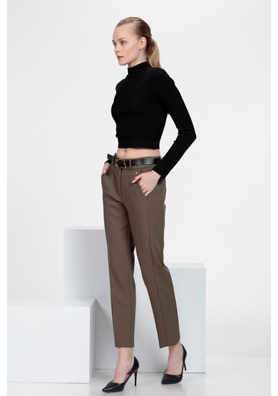 Cepli Cigarette Fit Pantolon Haki