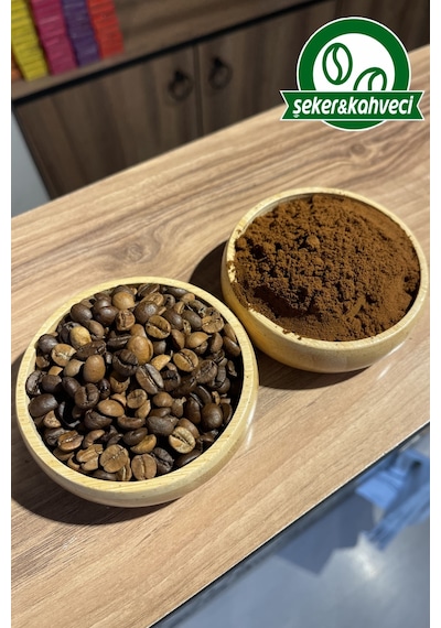 Şeker&Kahveci Sert İçim Yoğun Kahve Tadında Taze Çekim Türk Kahvesi 2 KG