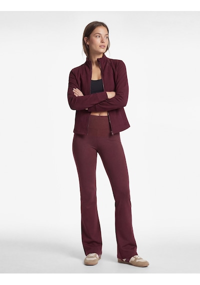 Koton Slim Fit Uzun Kollu Dik Yaka Cepli Fermuarlı Spor Ceket Bordo 6wak20031nk Bordo