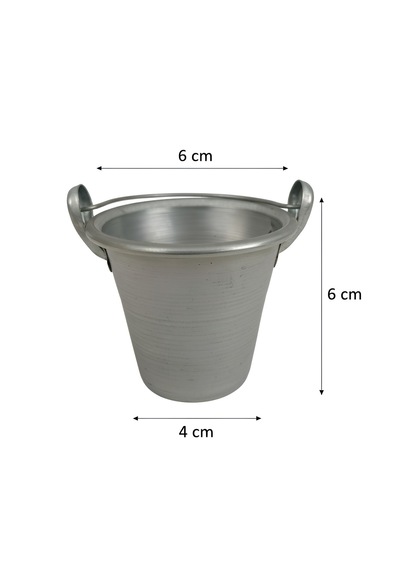 5 Renkli Çok Amaçlı Dekoratif Galvaniz Mini Saksı Kaktüslük Seti Karışık/çok Renkli
