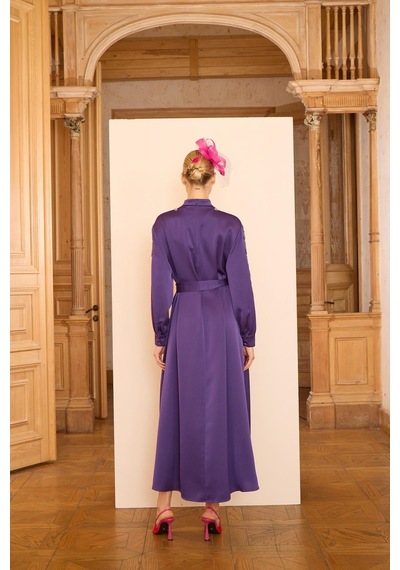Senna Catherıne Dress Mor Mor