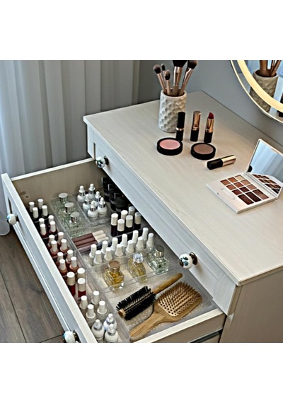 Ayrex Modüler Organizer Set Çekmece İçi Dolap İçi Düzenleyici Organizer Kristal 6'li Set Genel