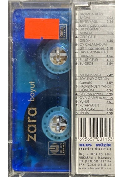 Plak Değildir Kaset Tir Kaset Zara Boyut Kaset