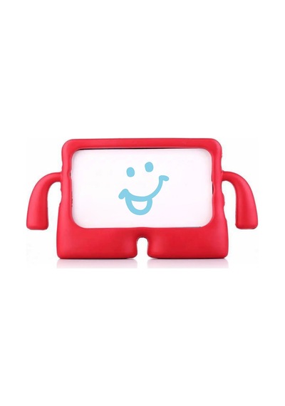 Caseonn Samsung Galaxy Uyumlu Tab A9 X110 / Tab A11 Kılıf Tutma Kollu Silikon Kırmızı Diğer
