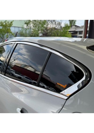 Ford Focus 4 Hb Cam Çıtası Komple Set Çerçevesi Kromu Nikelajı 2019 Sonrası