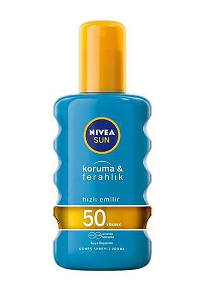 4 Adet Nivea Sun Transparan Güneş Spreyi Koruma&ferahlık Spf 50 200 Ml