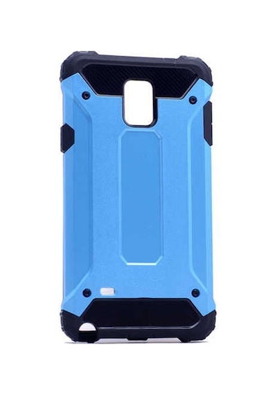 Kilifone - Galaxy Uyumlu Note 4 Uyumlu - Kılıf Çift Katman Zırh Tank Crash Military Kapak - Mavi - T2476 Mavi