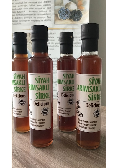 Edovital Doğal Siyah Sarımsaklı Sirke 250 ML