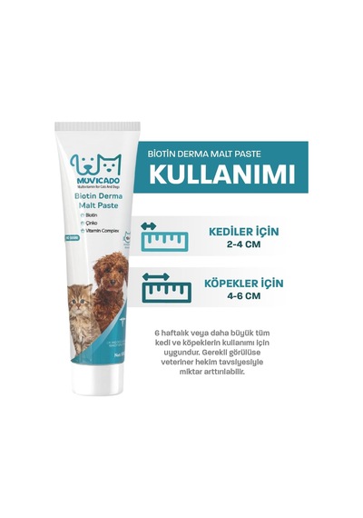 Kedi Köpek Derma Malt Biyotinli Kedi Maltı Kedi Malt Macun Kedi Tüy Malt Paste Kedi Macunu