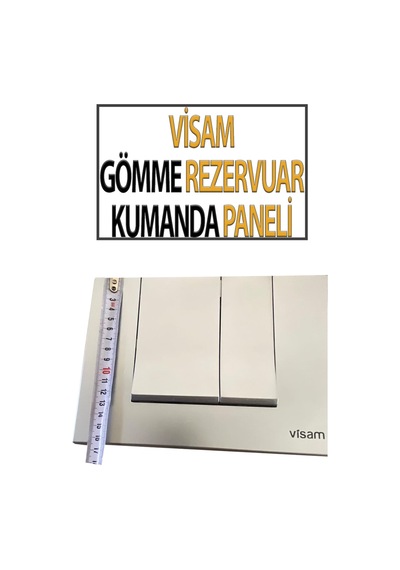 Visam Gömme Rezervuar Kumanda Paneli Beyaz