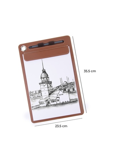 Kapaksız Sekreterlik Mıknatıslı Sanatsal Çizim A4 Rainbow Art Clip Board Vegan 23,5x35,5 Cm