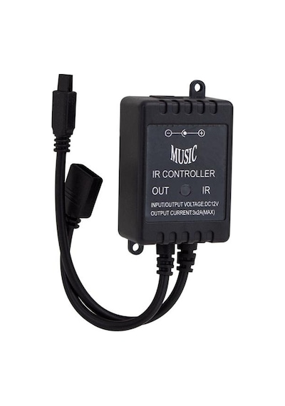 Powermaster Ir Kontrol Kumandalı Renk Değiştiren Müziğe Sese Duyarlı Rgb Led Kontrol Cihazı