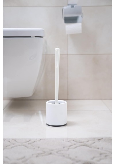 Home Silikon Klozet Wc Tuvalet Fırçası Beyaz Siyah