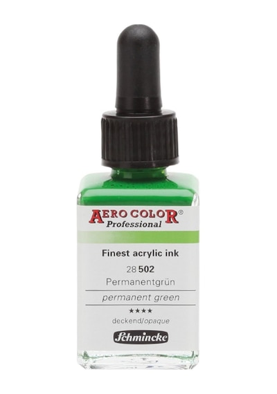 Schmincke Aero Color Airbrush Mürekkep 28 Ml. 502 Permanent Green