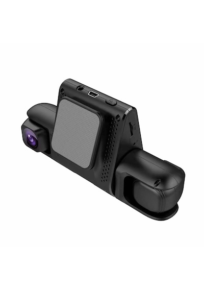 Araç Kamera Dash Cam Glr-007 Ön Arka Ve Araç İçi 3 Kamera Dvr 3 İnç Ekran 1080p Hd Araba Kamera