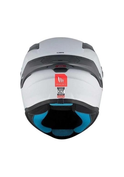 Mt Helmets Mt Targo S FF106B Solid A0 Matt Pearl Kapalı Motosiklet Kaskı 001