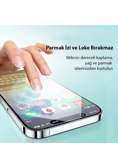 Baseus Crystal Apple iPhone 15 Plus Uyumlu Full Eye-protection Ekran Koruyucu