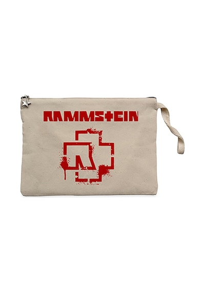 Rammstein Fly Krem Clutch Astarlı Cüzdan / El Çantası Krem