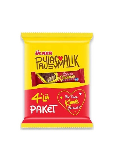 Çikolatalı Gofret 4lü 144gr