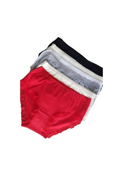 Tutku 12' Li Bayan Işık Bato Bikini Külot 0948 Çok Renkli