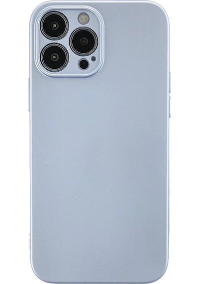 Apple Uyumlu iPhone 13 Pro Kılıf Nano İçi Kadife Silikon Sky Blue,