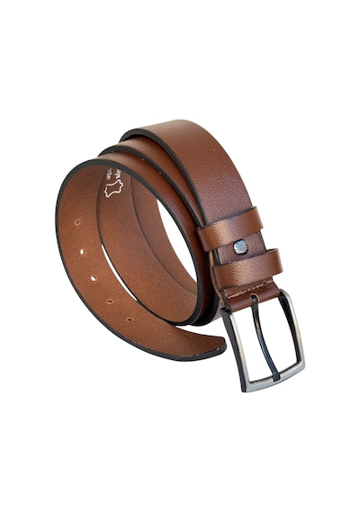 Süzer Deri Battal Boy Hakiki Deri 4 Cm. Tokalı Düz Model Spor Erkek Kemer Taba Taba