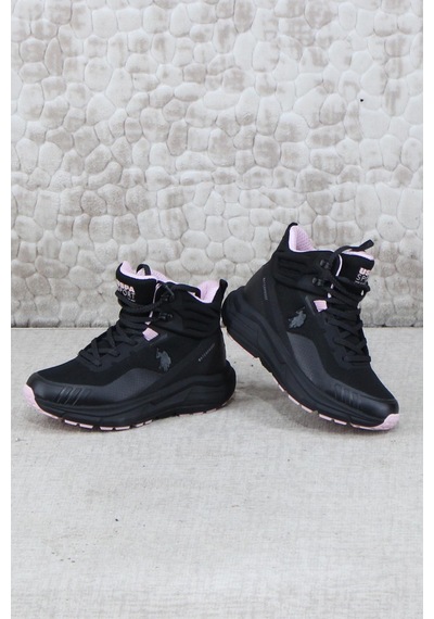 U.s. Polo Assn. Rgerrard Hı Wmn Rahat Waterproof Outdoor Kadın Bot Siyah - Pembe