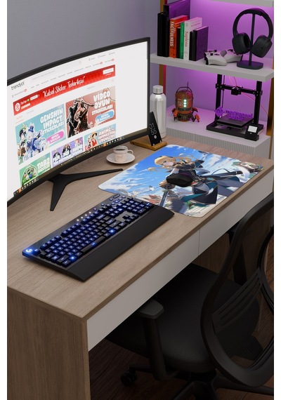 Jean Genshin Impact Anime Gacha V3 - 48x40 Xl Gaming Mouse Pad Fare Altlığı