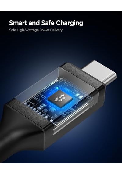 Usb-c To Usb-c 2 Metre Kablo 100w Güç/pps 2.0 Desteği Super Hızlı Şarj / 5 Gbps E-marker Çip Data Aktarım Hız Diğer