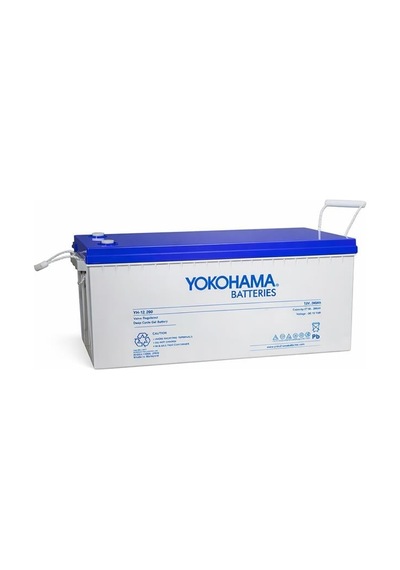 Powermaster Yokohama Yh-27019 12v 200ah Tam Bakımsız Deep Cycle Jel Akü 532x240x221mm
