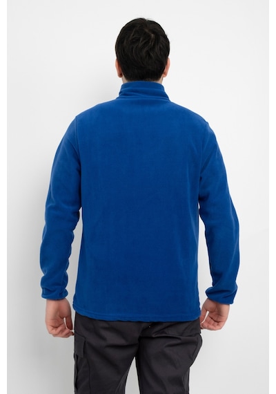 Dasüniforma Unisex Anti-pilling Tüylenme Yapmayan Standart Fit Tam Fermuarlı Soğuk Geçirmez Polar Hırka Mavi