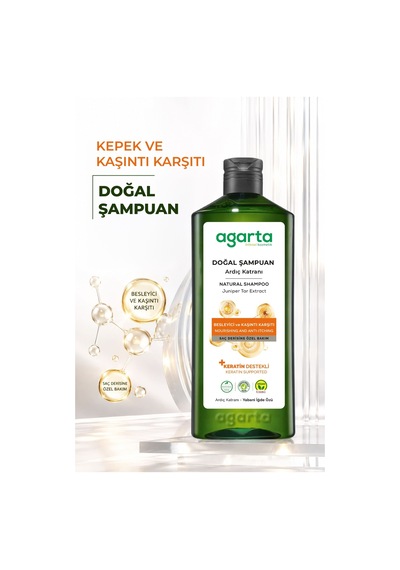 Agarta Ardıç Katranı Ve Keratin Şampuanı 400 ML