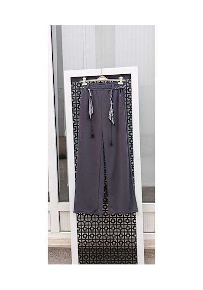 Çınar Boutique Fularlı Eşofman Altı Füme Füme