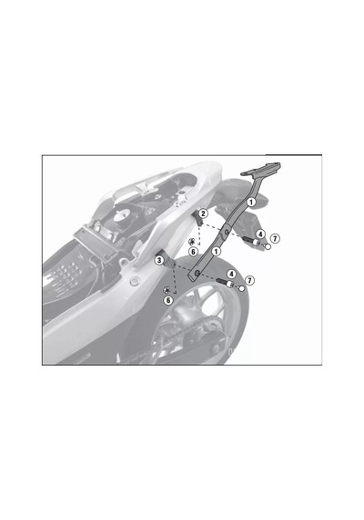 Gıvı 1109fz Honda Integra 700 12-13 Arka Çanta Taşıyıcı Tek Renk