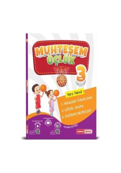 Kırmızı Beyaz 3. Sınıf Muhteşem Üçlük Paragraf Görsel Okuma Düşü
