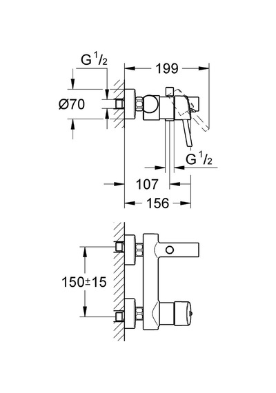 Grohe Concetto Tek Kumandalı Banyo Bataryası - 32211001 Altın