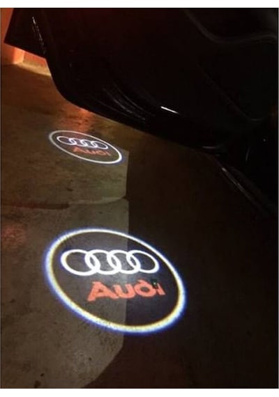 Audi A6 2000-2004 Uyumlu Yedek Parça Kapı Altı Işıklı Logo