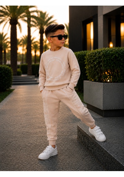 Kokoş Bebe Of Me Biyeli Erkek Çocuk Takım - 7/10 Yaş - 31910 Krem