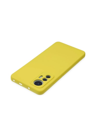 Ilkeshop Newface Xiaomi Mi 12 Lite Kılıf Nano İçi Kadife Silikon - Sarı