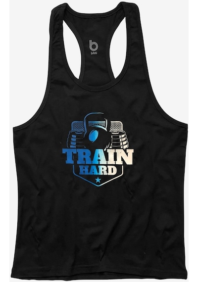 Bluu Trainhardx Fitness Gym Tank Top Sporcu Atleti (532942133)