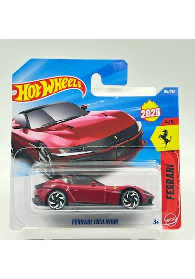 Hot Wheels Ferrari 12cilindri Kırmızı 2026 1/64 Regular