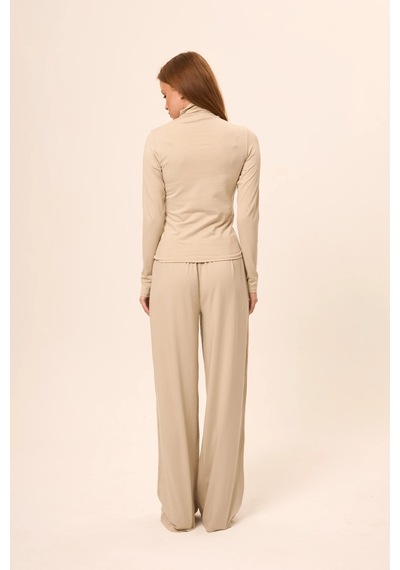 Zoor Ultra Soft Penye Modal Pantolon Bej