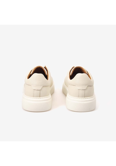 Kemal Tanca Erkek Eva Taban Hakiki Deri Sneaker & Spor Ayakkabı 2534 Ekru